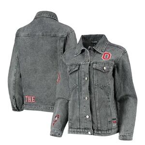 NWT Ohio State Denim Jacket The Wild Collective Medium